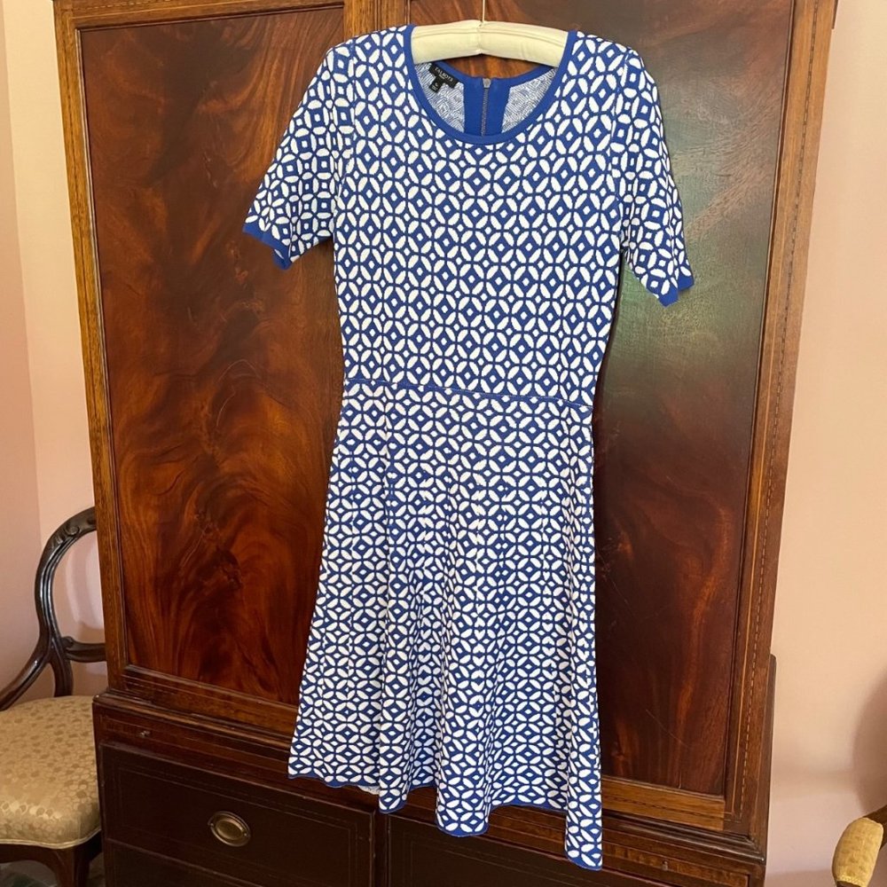 Talbots Geometric Print Dress